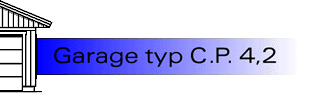 Skylt HB-garaget typ C.P. 4,2